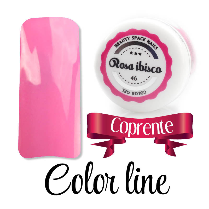 46 - Rosa ibisco - Coprente - Gel UV Colorato - Color line - 5ml