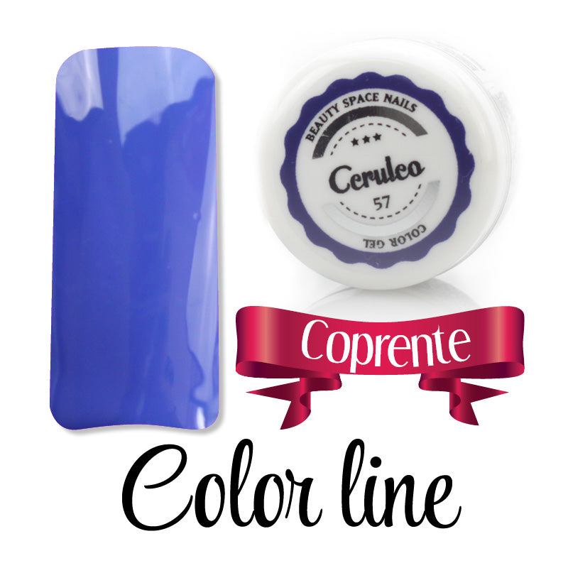 57 - Ceruleo - Coprente - Gel UV Colorato - Color line - 5ml