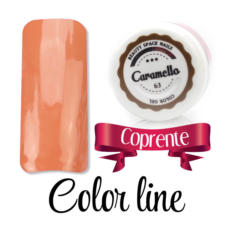 63 - Caramello - Coprente - Gel UV Colorato - Color line - 5ml