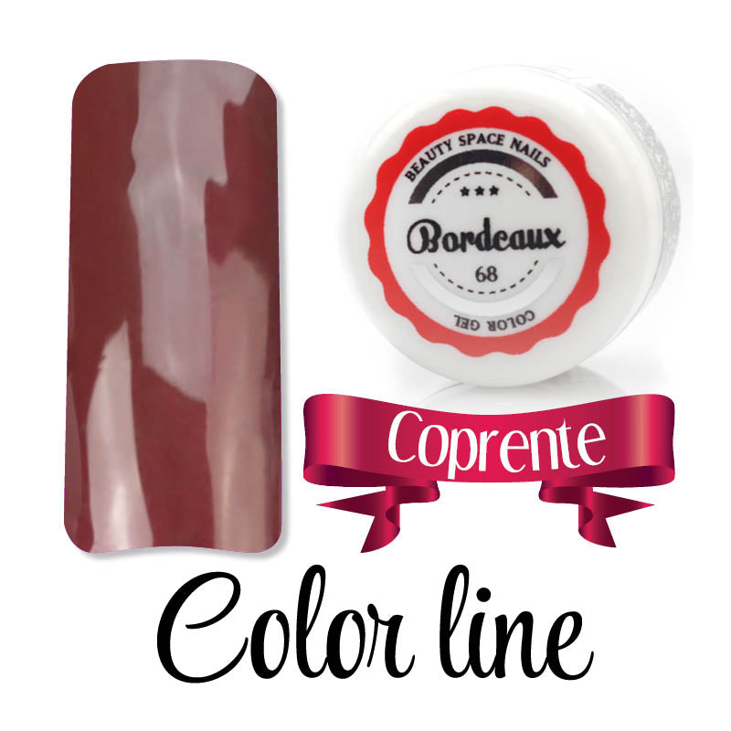 68 - Bordeaux - Coprente - Gel UV Colorato - Color line - 5ml