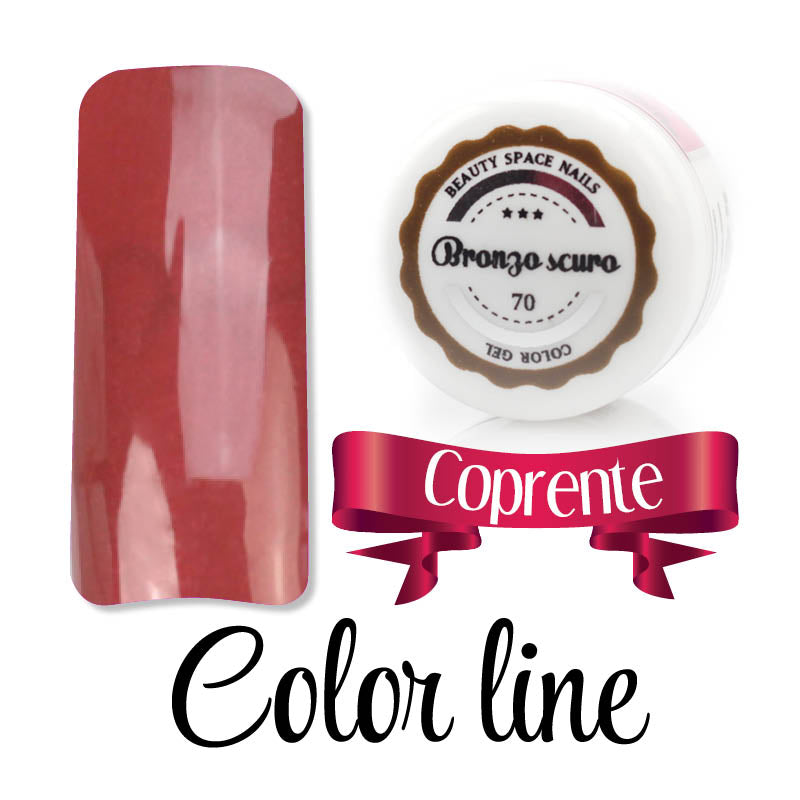 70 - Bronzo scuro - Coprente - Gel UV Colorato - Color line - 5ml