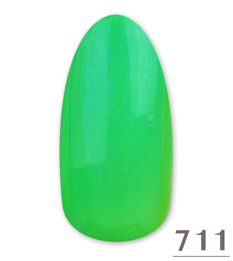 Smalto Gel Semipermanente Soak Off  Verde Fluo Pearl Ge 711 15ml