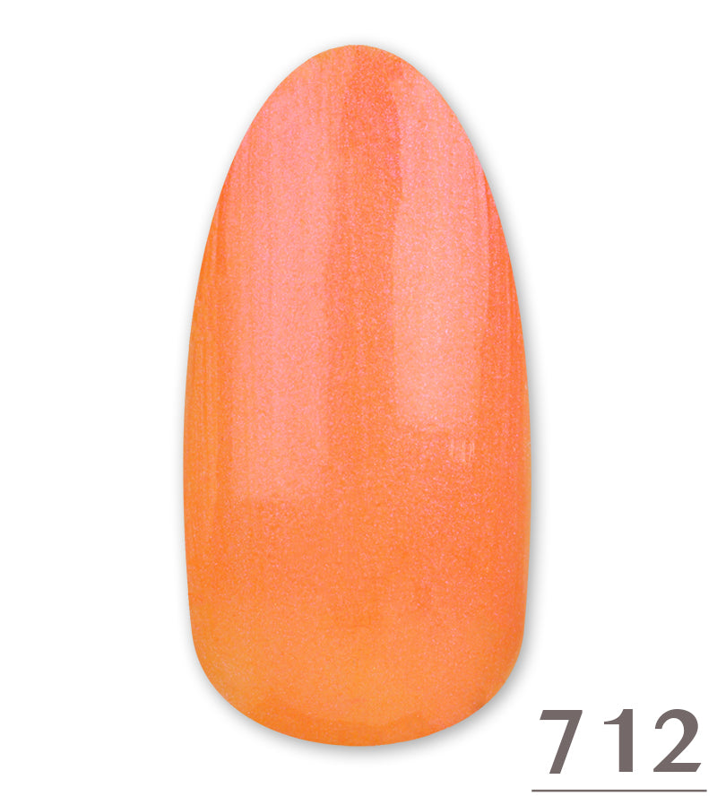 Smalto Gel Semipermanente Soak Off Light Orange Fluo Pearl Ge 712 15ml - HEMA FREE