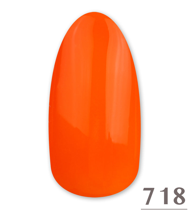 Smalto Gel  Semipermanente  Soak Off  Fluo 718 Orange 15ml