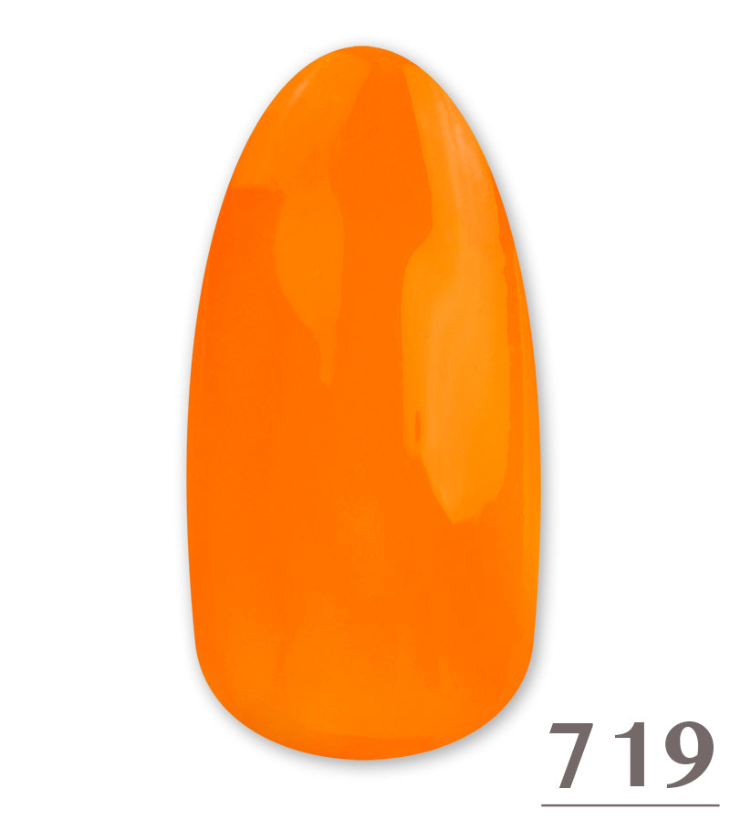 Smalto Gel  Semipermanente  Soak Off 719 Light Orange Fluo 15ml