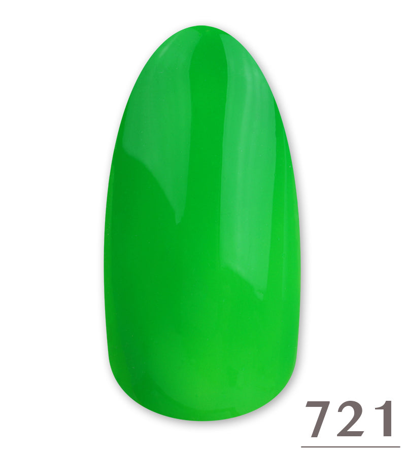 Smalto Gel  Semipermanente  Soak Off 721 Green Fluo 15ml