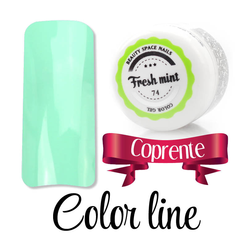 74 - Fresh mint - Coprente - Gel UV Colorato - Color line - 5ml