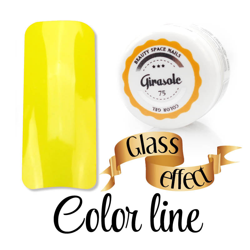 75 - Girasole - Glass Effect - Gel UV Colorato - Color line - 5ml