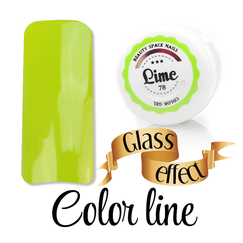78 - Lime - Glass Effect - Gel UV Colorato - Color line - 5ml