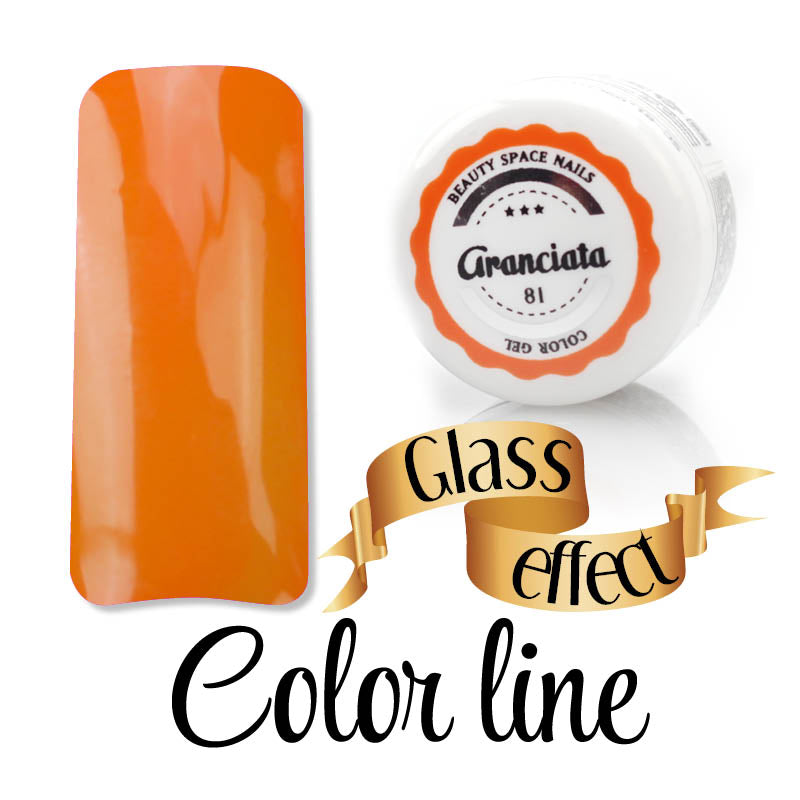81 - Aranciata - Glass Effect - Gel UV Colorato - Color line - 5ml