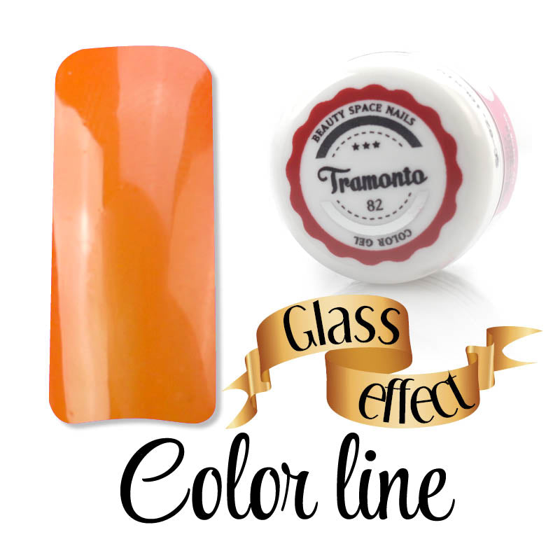 82 - Tramonto - Glass Effect - Gel UV Colorato - Color line - 5ml