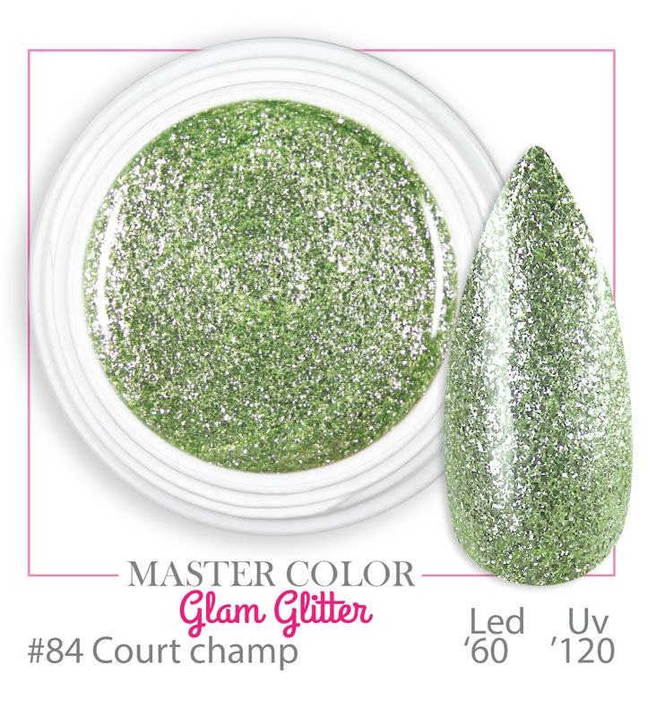 084 - Court Champ - Glam Glitter - Master Color - Gel color UV LED - 5ml