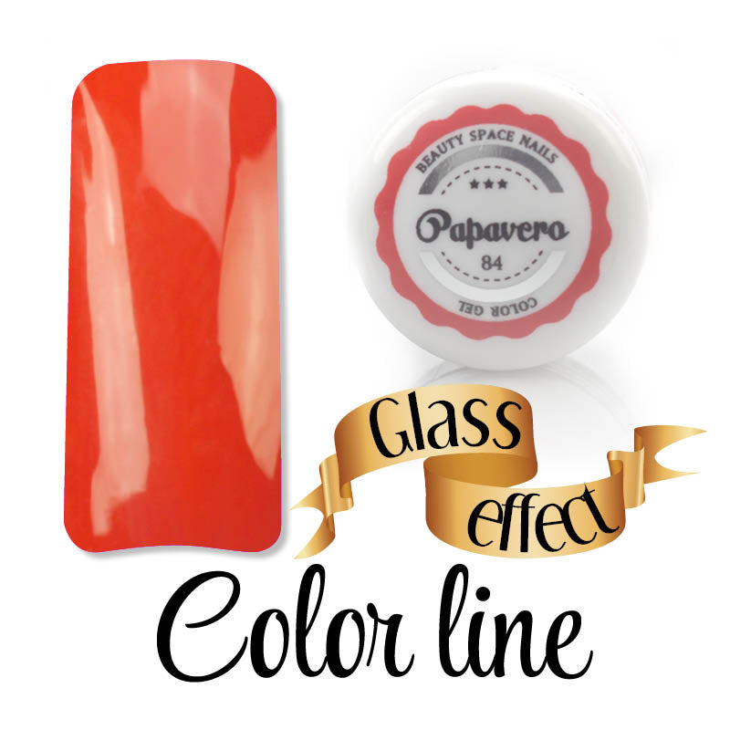 84 - Papavero - Glass Effect - Gel UV Colorato - Color line - 5ml