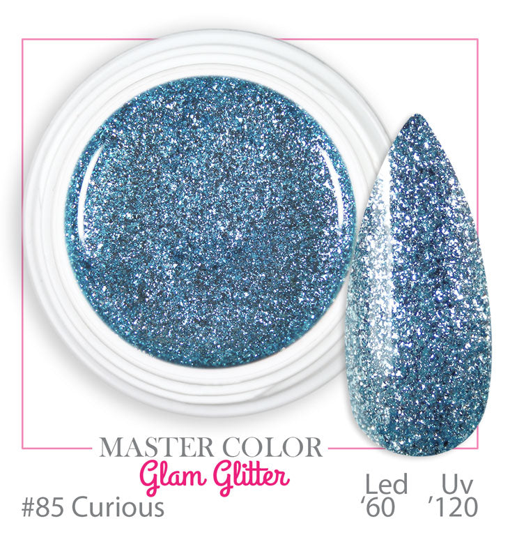 085 - Curious - Glam Glitter - Master Color - Gel color UV LED - 5ml