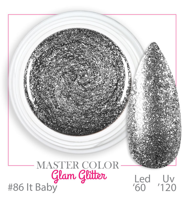 086 - It Baby - Glam Glitter - Master Color - Gel color UV LED - 5ml