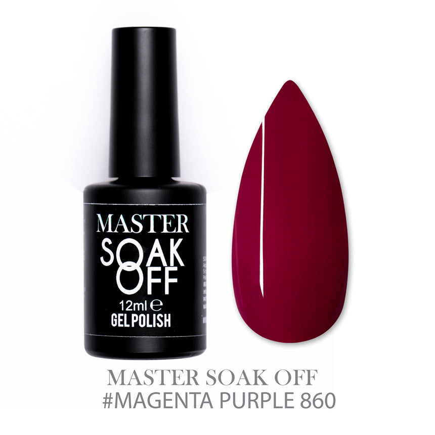 860 - Magenta Purple - Master Color Soak Off 12 ml