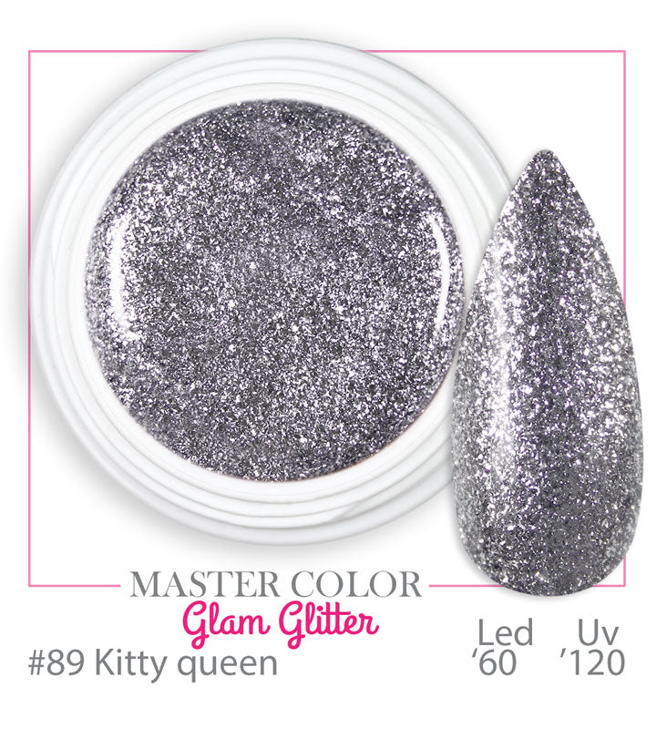 089 - Kitty Queen - Glam Glitter - Master Color - Gel color UV LED - 5ml