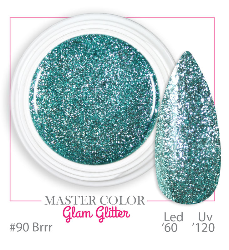 090 - Brrr - Glam Glitter - Master Color - Gel color UV LED - 5ml