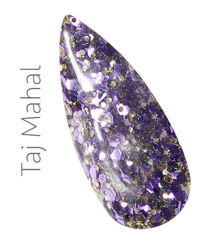 090-Taj Mahal- Gel UV Colorato - BSN Professional Big Glitter