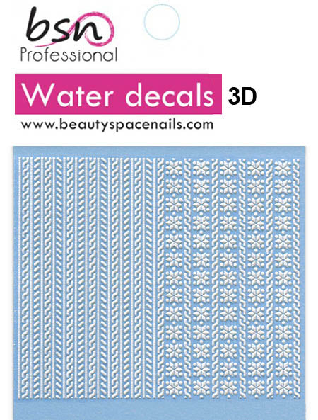 Stickers Adesivi Nail Art Water decals  Natalizi 3D effect