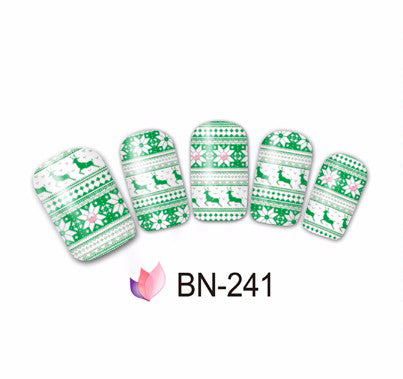 Stickers Adesivi Nail Art Water decals serie natalizia