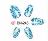 Stickers Adesivi Nail Art Water decals serie natalizia