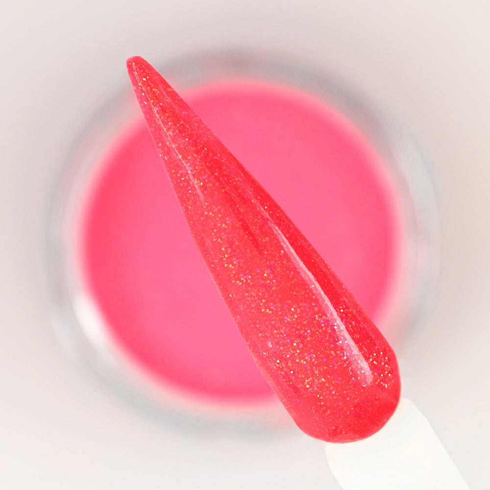 Bright Pink Orange Glitter - Polvere Acrilica Colorata 10g