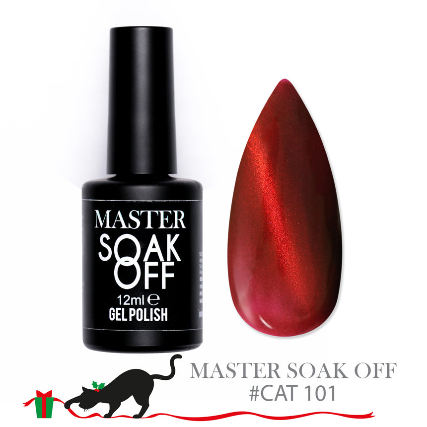 C 101 - Red Cat eye - Master Color Soak Off 12 ml