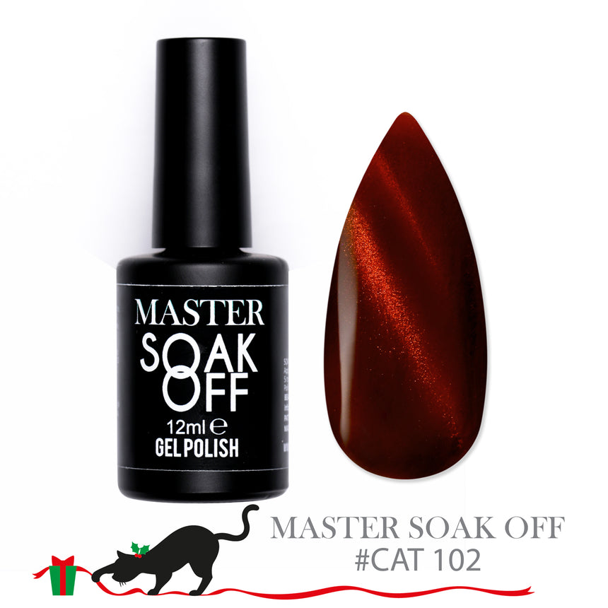 C 102 - Red Cat eye - Master Color Soak Off 12 ml