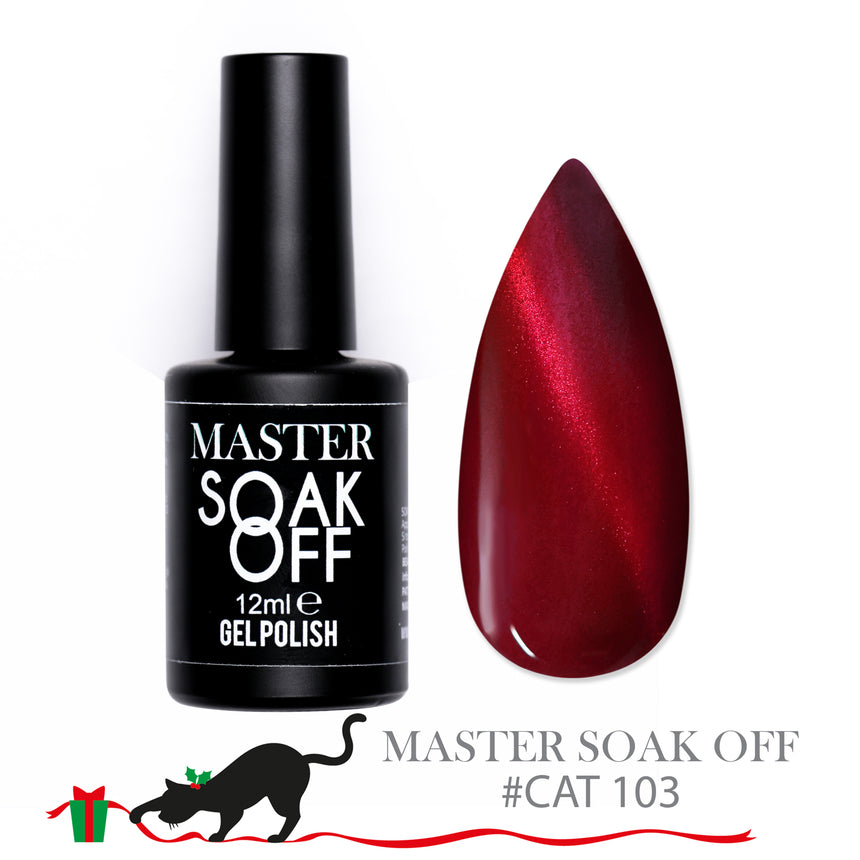 C 103 - Red Cat eye - Master Color Soak Off 12 ml