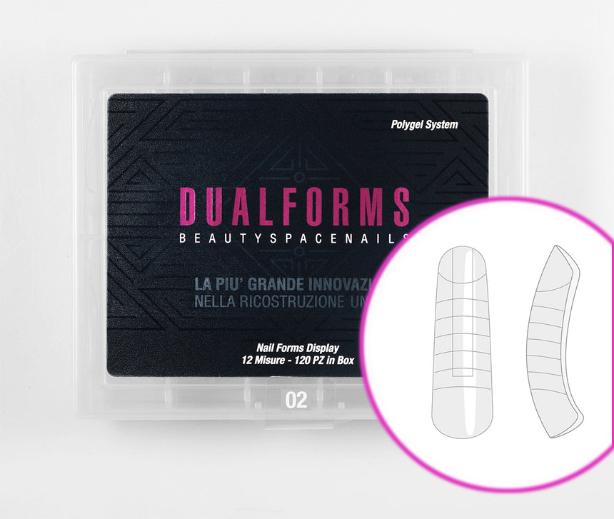 Dualforms 02 - Dual system forms in Box - Formine trasparenti 120 pezzi