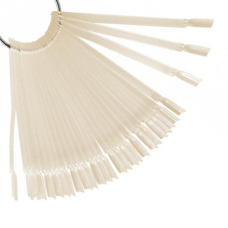 ESPOSITORE DISPLAY A VENTAGLIO 50 TIP AVORIO CON ANELLO