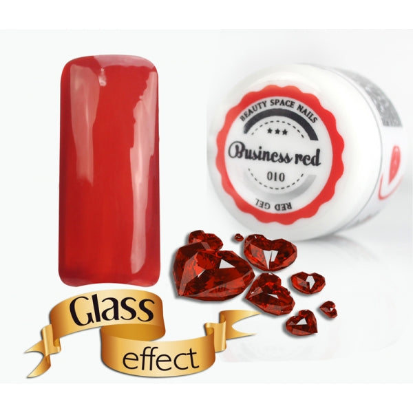 Gel UV Colorato - Red Line - 010 - Business Red - Glass Effect - 5ml