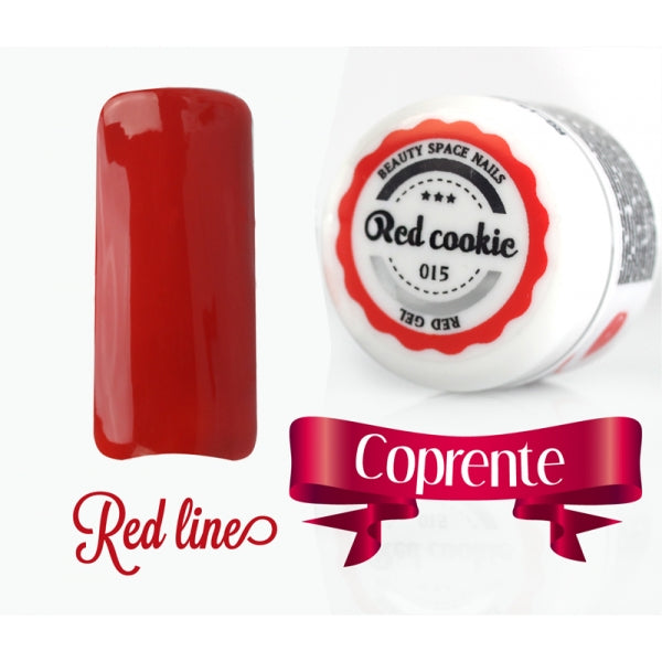 Gel UV Colorato - Red Line - 015 -  Red Cookie - 5ml