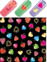 Stickers Adesivi Nail art Water decals  cuoricini colorati