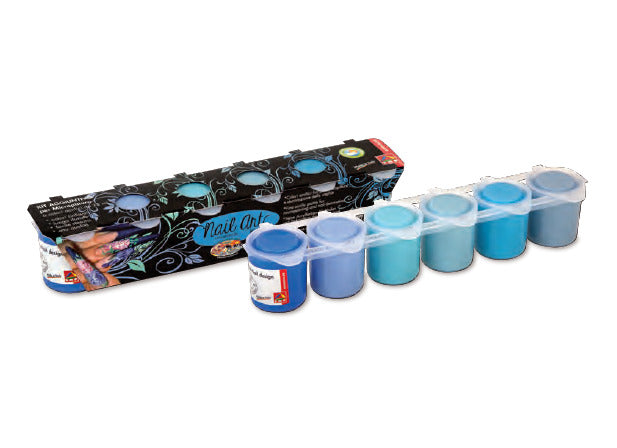 Serie 6 Colori Estate Nail Art One Stroke - 150ml