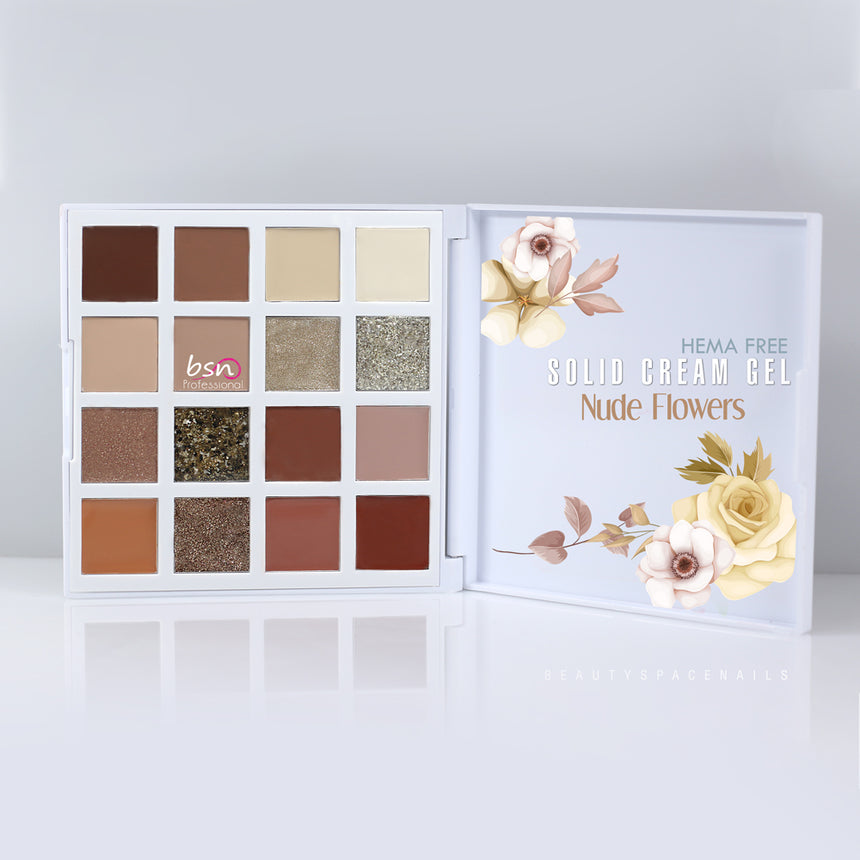 Nude Flowers - Solid Cream Gel Palette
