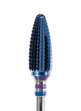 PF-012 - Punta per fresa Carbide Ø 6 millimetri - Flame cono - grana media- serie Imperial LSQ ac-blu **PF-012**