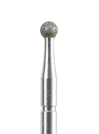 PF-013 - Punta per fresa Diamantata galvanizzata - Grana media - forma sferica - Ø 2,5 mm **PF-013**