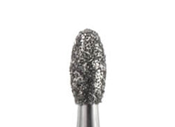 PF-060 - Punta per fresa Carbide Diamantata Ø 1,4 millimetri - grana media - Forma ovale piccola  **PF-060**