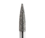 PF-078 - Punta per fresa Diamantata galvanizzata - Ago corto - Grana fine - Ø 1 millimetro