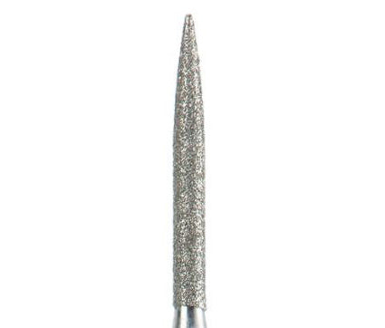 PF-079 - Punta per fresa Diamantata galvanizzata - Ago Lungo - Grana extra-fine - Ø 1 millimetro