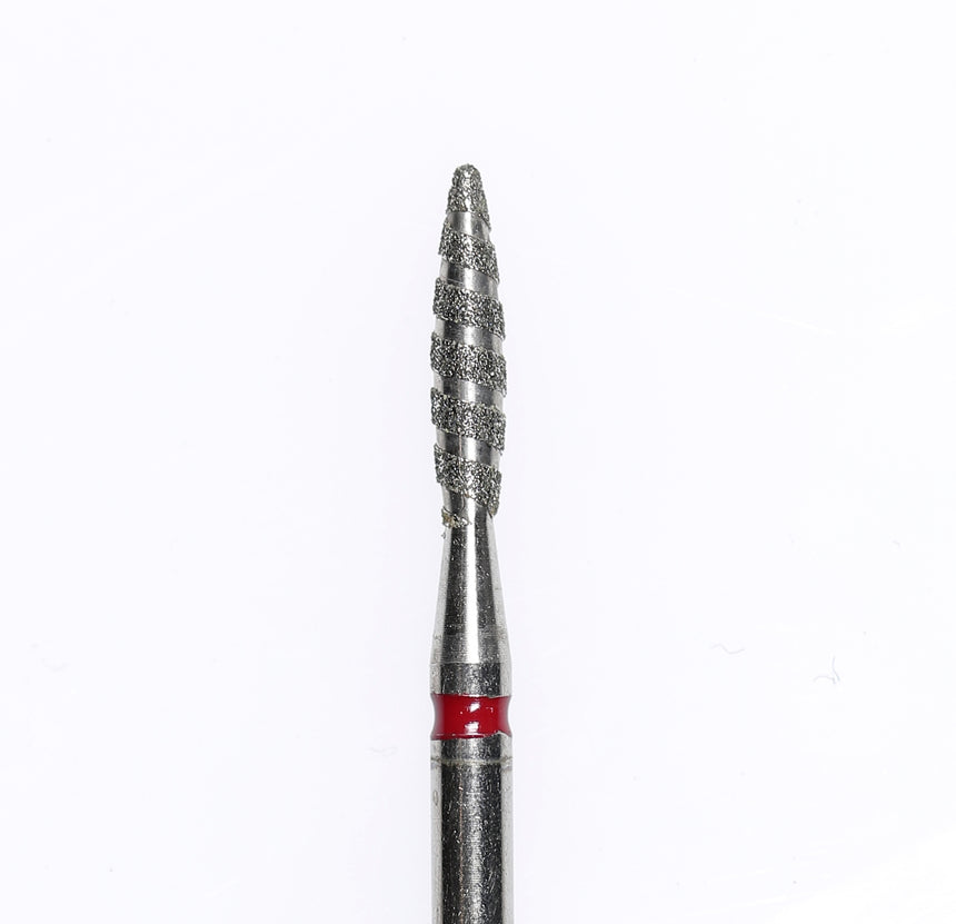 PF-083 PUNTA TORNADO - Punta per fresa diamantata Dray Manicure gritt medio/alto Ø 2.3 mm