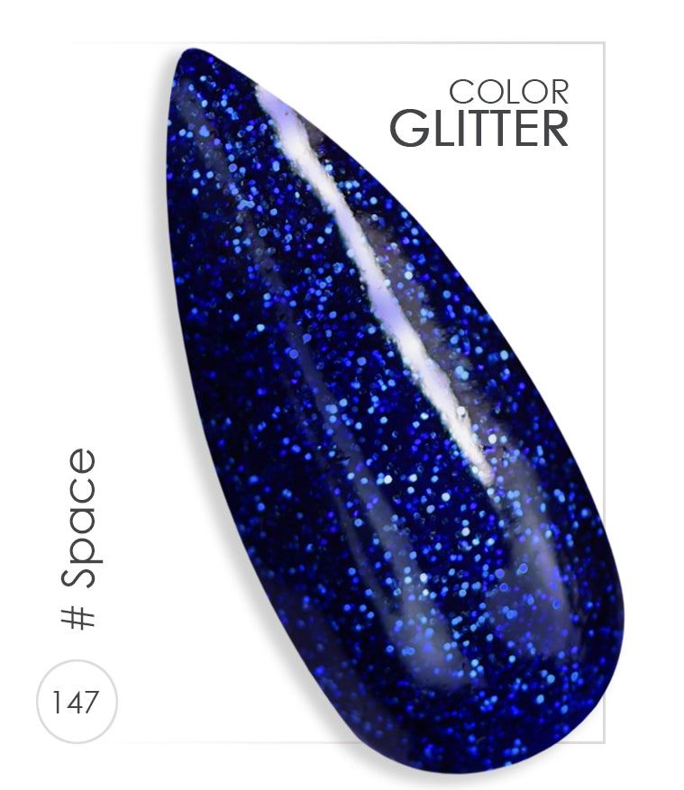 147 - Space -  Bsn Professional UV Gel Color Glitter