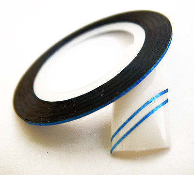 Blu Elettrico - Striping Tape Nail Art - Striscia Nastro Adesivo Colorato -