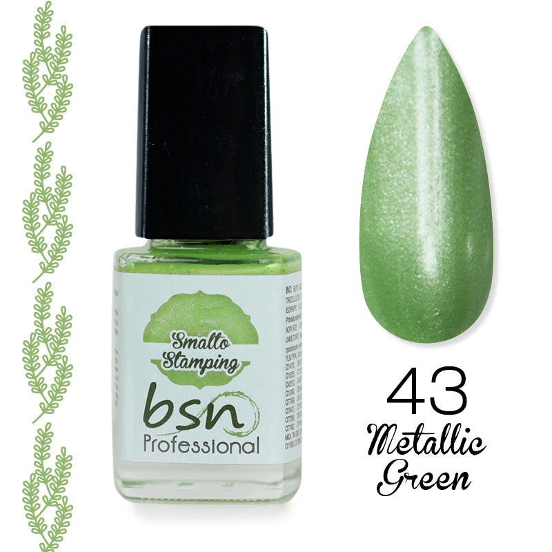 Smalti Colorati per Stamping Pigmentati - 43 Metallic Green