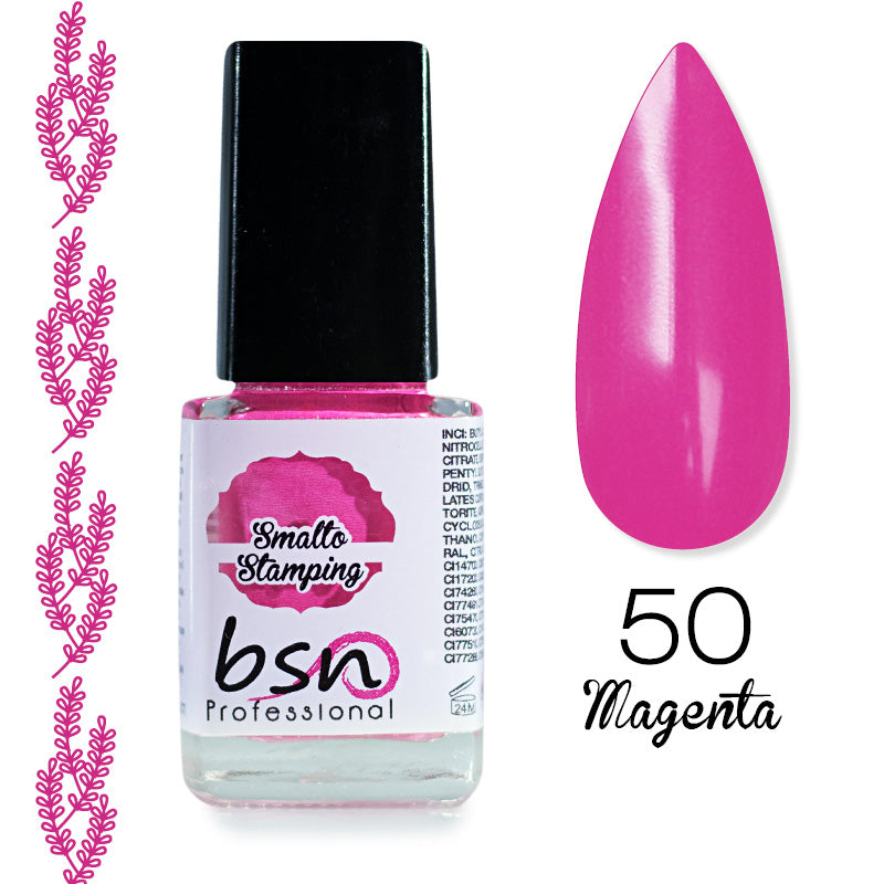 Smalti Colorati per Stamping Pigmentati -  50 Magenta