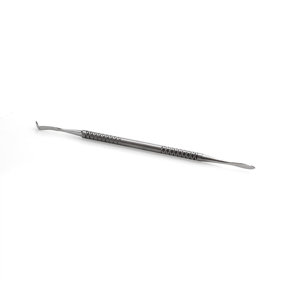 Spatola Doppia In Acciaio Inox Per Trucco - Miscelatore Per Fondotinta, Correttore, Rossetto, 16 Cm, Argento