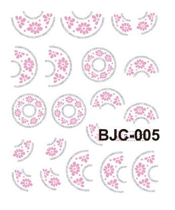 Stickers Adesivi Nail Art Water decals Flower Edition BJC-005