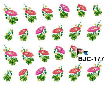 Stickers Adesivi Nail Art Water decals Flower Edition BJC-177
